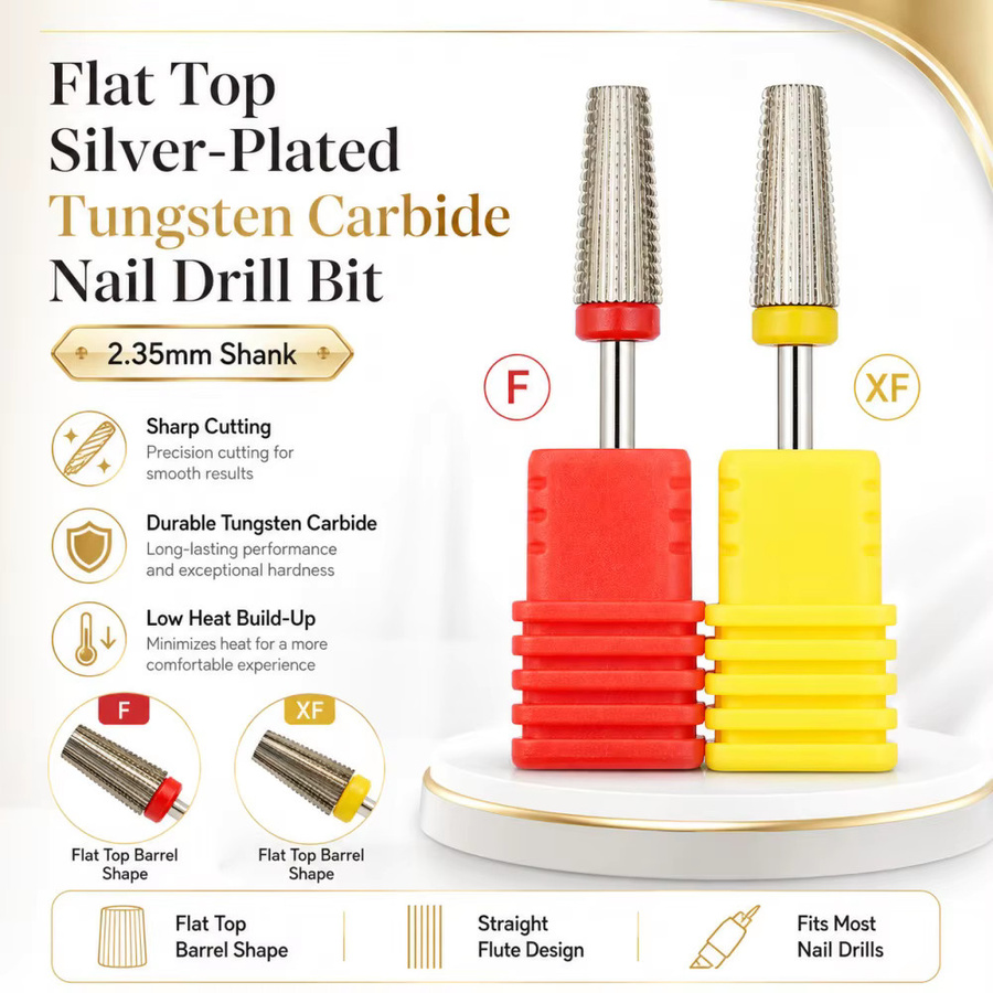 Easy Nail Nagelbohrer aus Wolframkarbid, Metallic, 5-in-1 - Bild 1