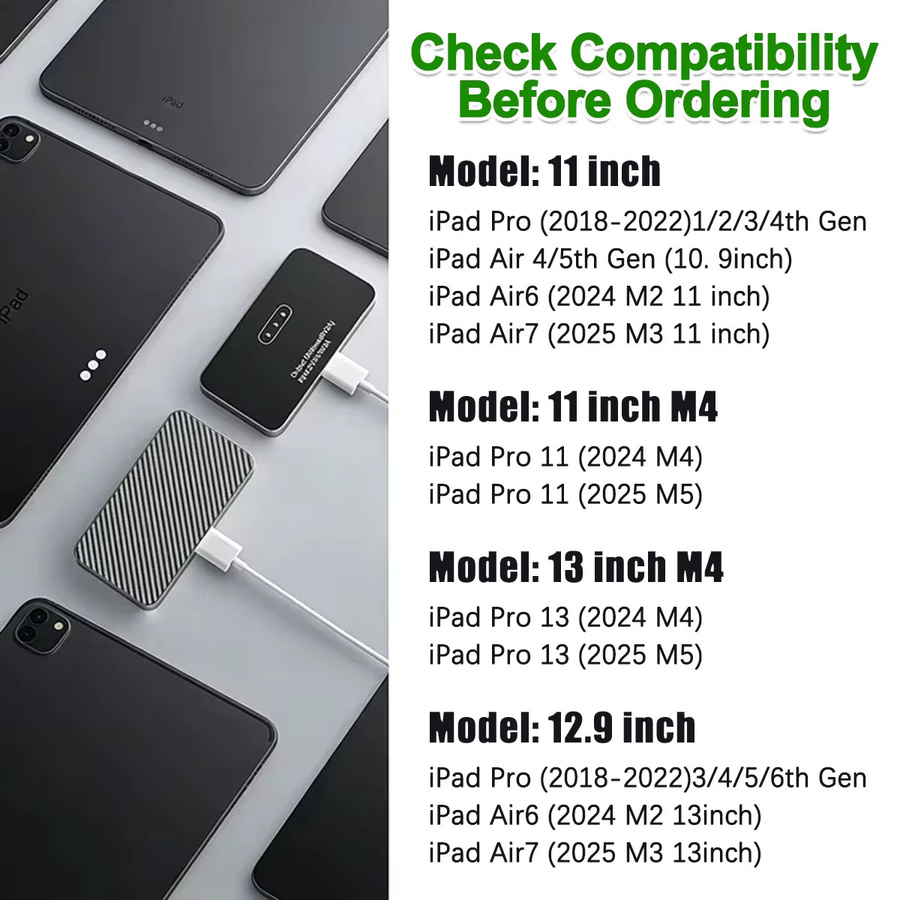 Apple iPad Kabelloses Magnetisches Ladegerät 18W Schnellladung mit Smart Connector aus Aluminiumlegierung - Bild 3