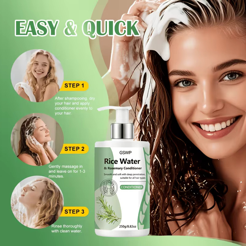 GSWP Rice Water & Rosemary Conditioner, 500 g, für trockenes und strapaziertes Haar - Bild 6