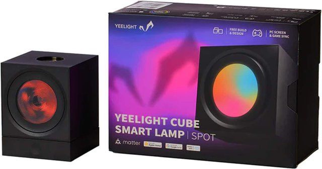 YEELIGHT Light Gaming Cube RGB LED Tischleuchte mit WLAN, Schwarz, Mehrfarbig - Bild 1