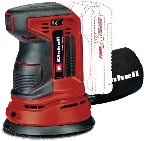 Einhell Power X-Change TE-RS 18 Li Solo Akku-Exzenterschleifer in Rot/Schwarz mit Ø 125 mm - Bild 1