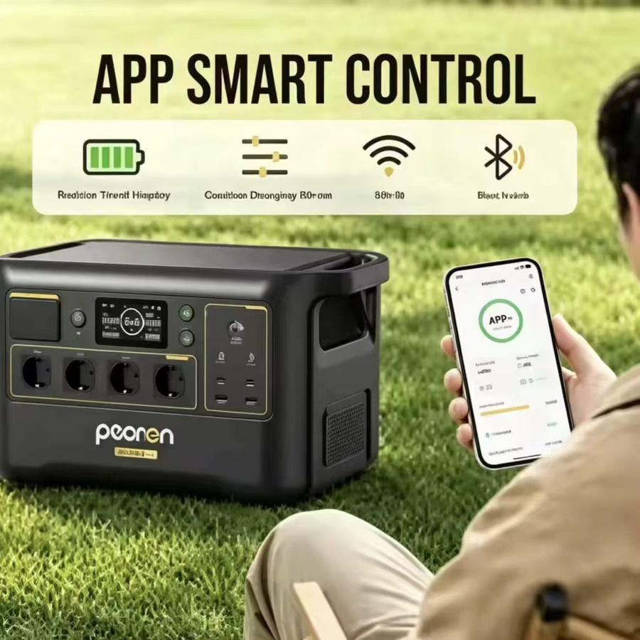 PECRON F3000LFP Tragbare Powerstation mit 3072 Wh Kapazität, 3600 W Leistung und langlebiger LiFePO4-Batterie inklusive 20 ms USV-Funktion - Bild 4