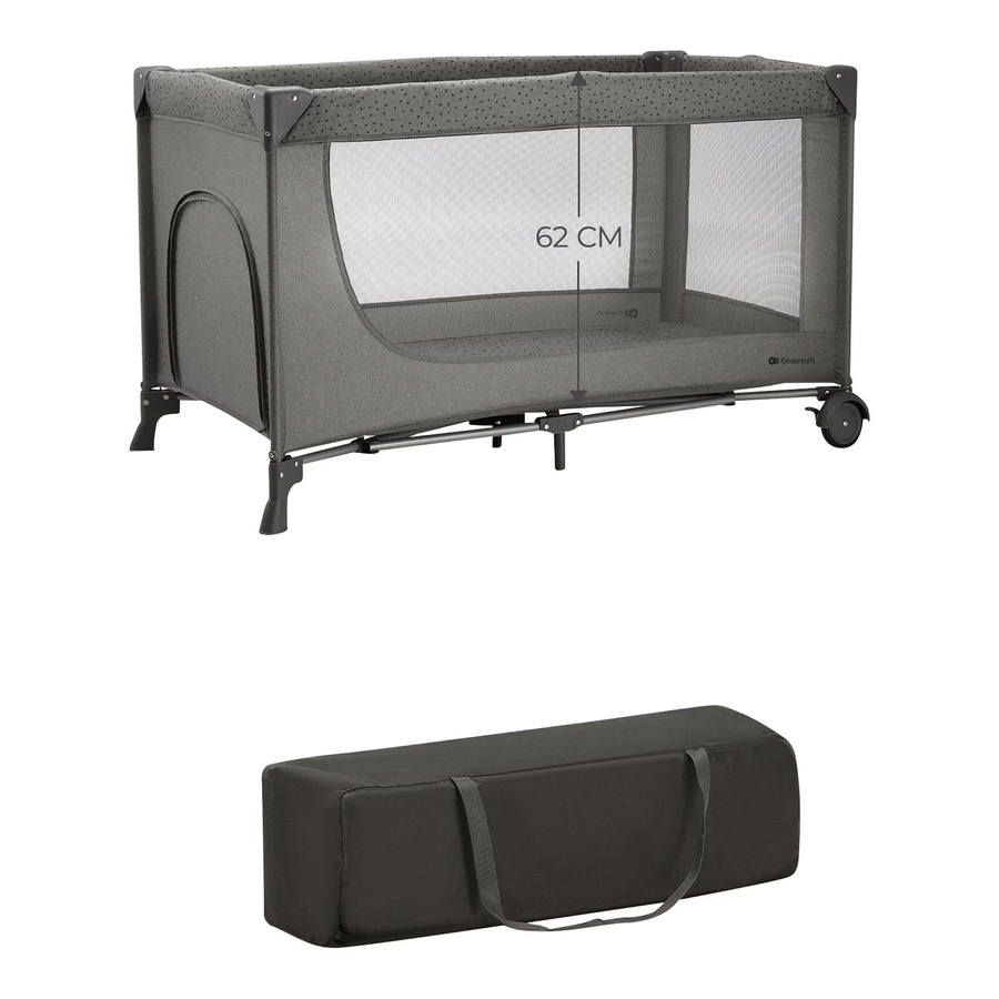 Kinderkraft Reisebett JOY 2 2in1 in Grau - Bild 2