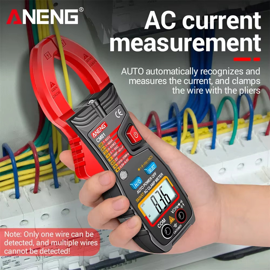 ANENG Zangenmessgerät Multimeter CM81 600A und CM80 500A für AC/DC Spannung, Widerstandsmessung, Diode und NCV berührungslose Messung - Bild 3