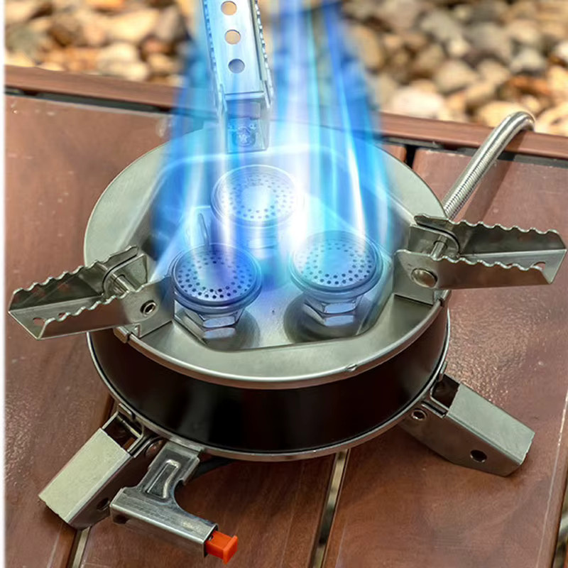 RESISTLAND Tragbarer Outdoor-Camping-Gasherd aus Edelstahl mit Aufbewahrungstasche - Bild 2