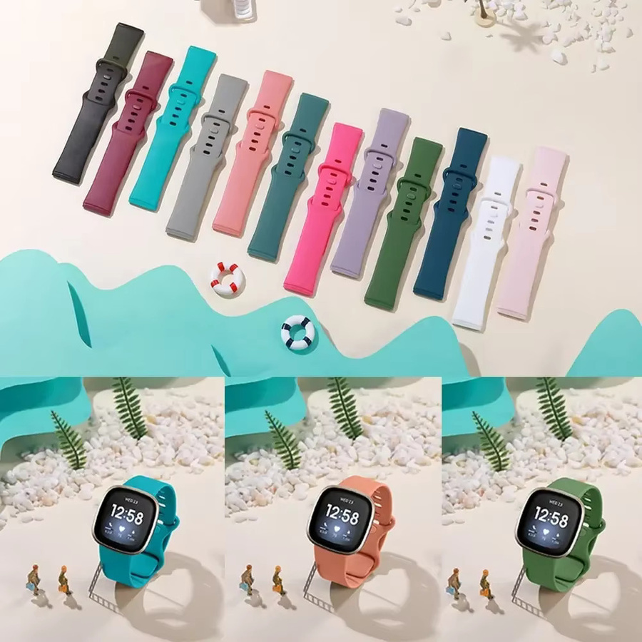 Uhrenarmband Silikon, Fitbit Versa 3, Fitbit Sense, Unisex - Bild 1
