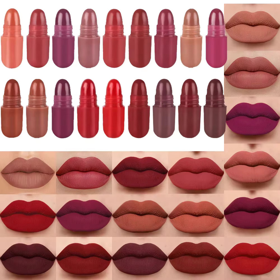 Set mit 18 Kapsel-Lippenstiften, Lipgloss und Glitzer-Lippenstift, Matt - Bild 3