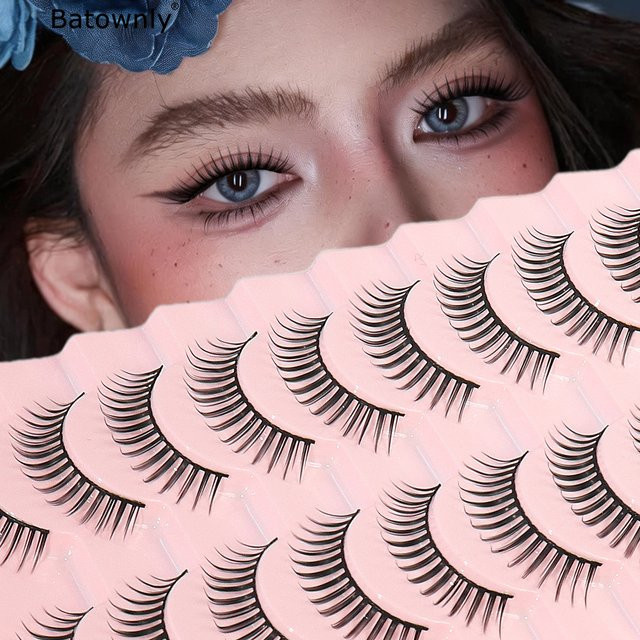 Batownly Künstliche Wimpern, 3D, Natürlicher Wet-Look, 10 Paar - Bild 1