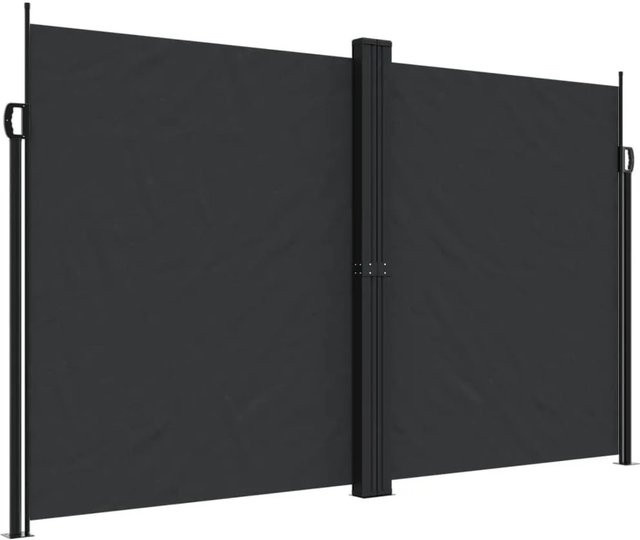 Furnicato Seitenmarke Ausziehbar Schwarz B: 600 cm, H: 200 cm - Bild 1