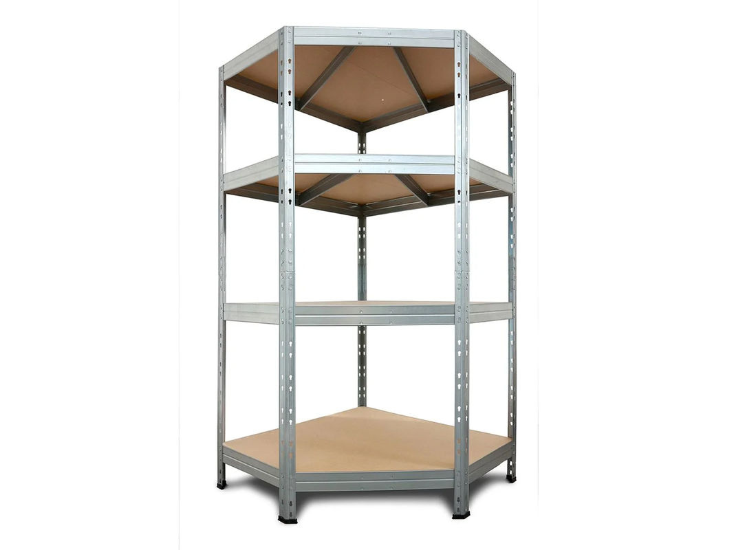 AR Shelving Eck-Rivet Steckregal verzinkt mit 4 verstellbaren Böden, B/T/H: 180 x 90 x 90 x 45 cm - Bild 3