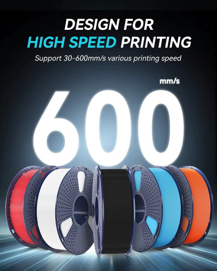 SUNLU Matt-PETG-Filament 1,75mm für FDM-Drucker, 5kg Spule, Hochgeschwindigkeits-Druck mit 75 Mikron Schichthöhe - Bild 3