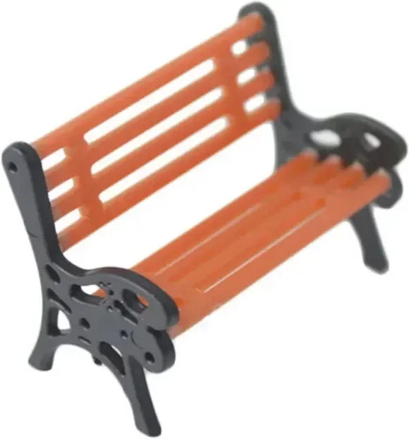 MDWD Modell Stuhl Park Sitz, Kunststoff, 1:87 (Spur H0), 10-teiliges Set - Bild 1