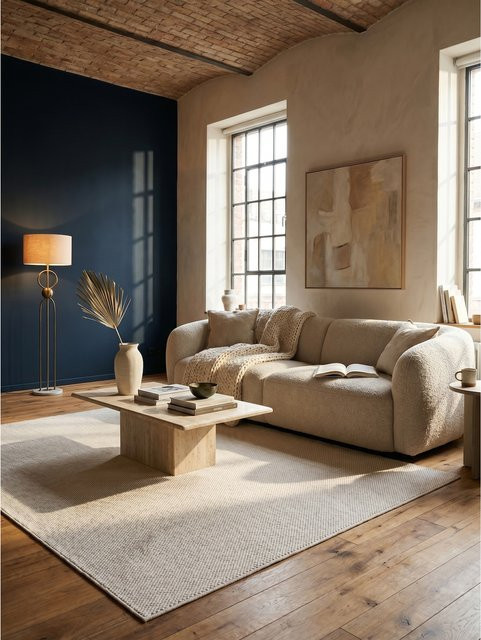 Flachgewebe-Teppich Berber-Tradition von KADIMA DESIGN in Beige, B/T: 200 x 290 cm, Boho-Stil - Bild 1