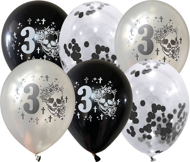 AADECORZZ Rip to my 20s Luftballons in Schwarz für die Geburtstagsdekoration - Bild 1