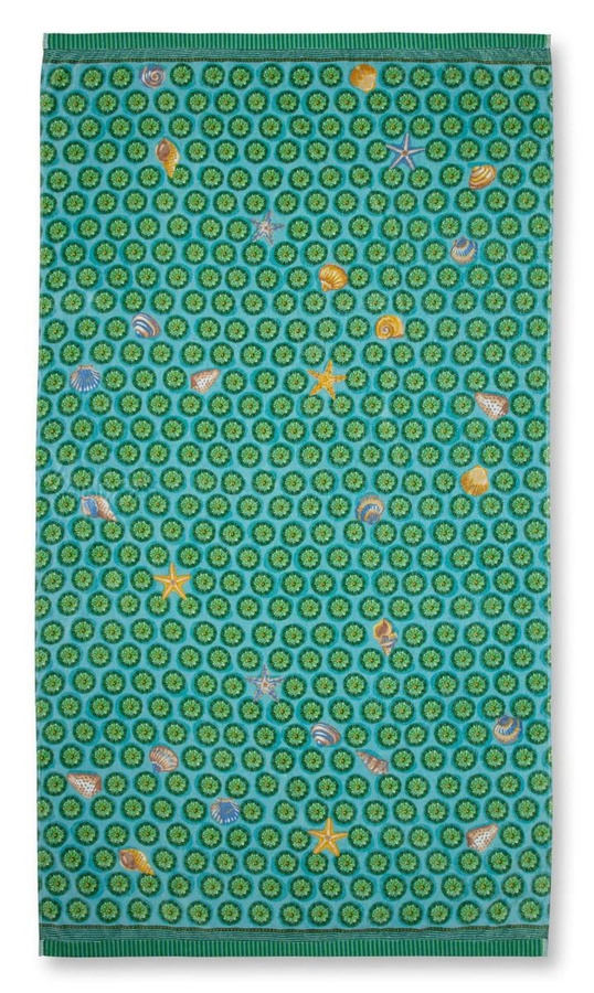 PIP Studio Family Strandtuch Sea Dots Green mit Muschel- und Punktmuster, B/B: 100 x 180 cm - Bild 1