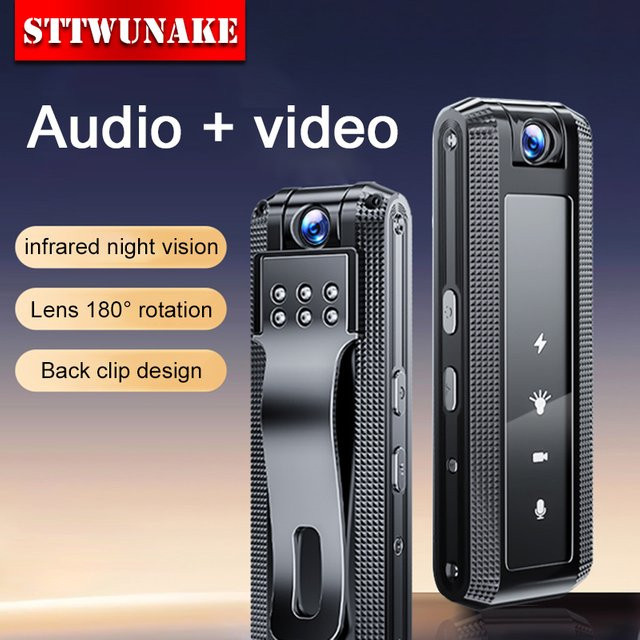 STTWUNAKE Mini-Körperkamera 1080P HD DV Professionelle Bodycam Digital Voice Video Recorder in Schwarz - Bild 1