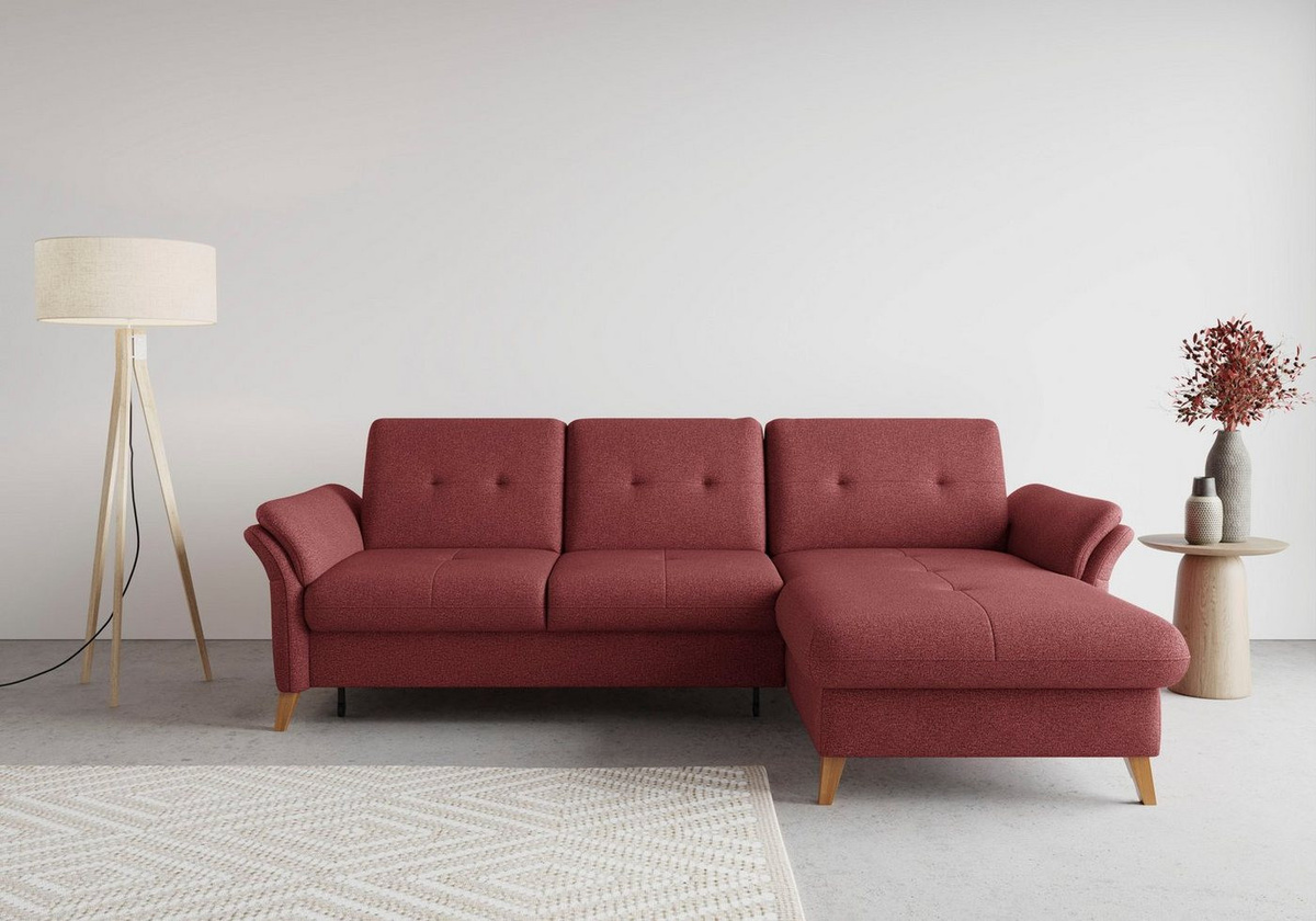 sit&more Ecksofa Göteborg mit Sitztiefenverstellung, Federkern und optionaler Bettfunktion - Bild 1