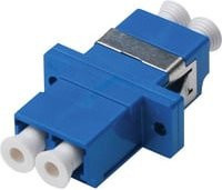 Digitus LWL Kupplung Duplex LC auf LC Buchse Single Mode OS2, Blau - Bild 1
