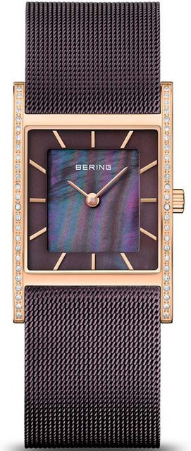 Bering Damenuhr, Quarz, Edelstahl, Braun, 26 mm, 5 ATM - Bild 1