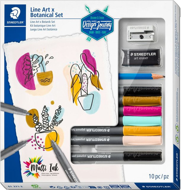 Staedtler Line Art & Botanical Set mit Brush Pens in Multicolor - Bild 1