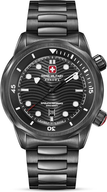 Swiss Military Hanowa Armbanduhr, Quarz, Edelstahl, 43 mm, Herren - Bild 1