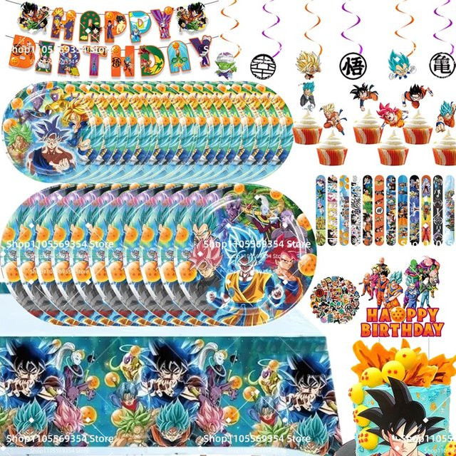 Bandai Dragon Ball Party-Dekorationen, Tischgeschirr, Pappbecher, Partyzubehör - Bild 1