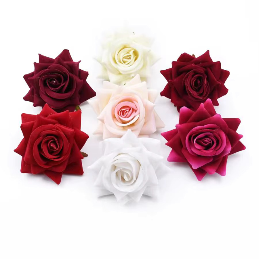 ZQCY Künstliche Seidenrosen in Multicolour für Hochzeiten, Tischdeko und DIY-Geschenke, 10 Stück - Bild 2