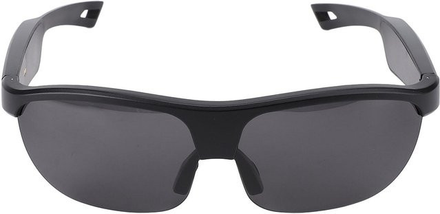 KI Übersetzungsbrille mit Bluetooth 5.3, integriertem Mikrofon und Lautsprecher, polarisiert, Farbe: Schwarz, Metallgestell, rechteckige Form - Bild 1