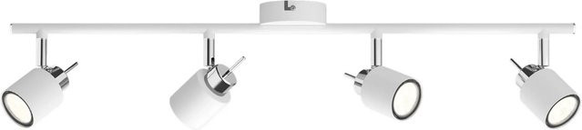 Philips Spot Meranti 4-flammige LED-Schienenleuchte in Weiß mit GU10 Fassung, verstellbar - Bild 1