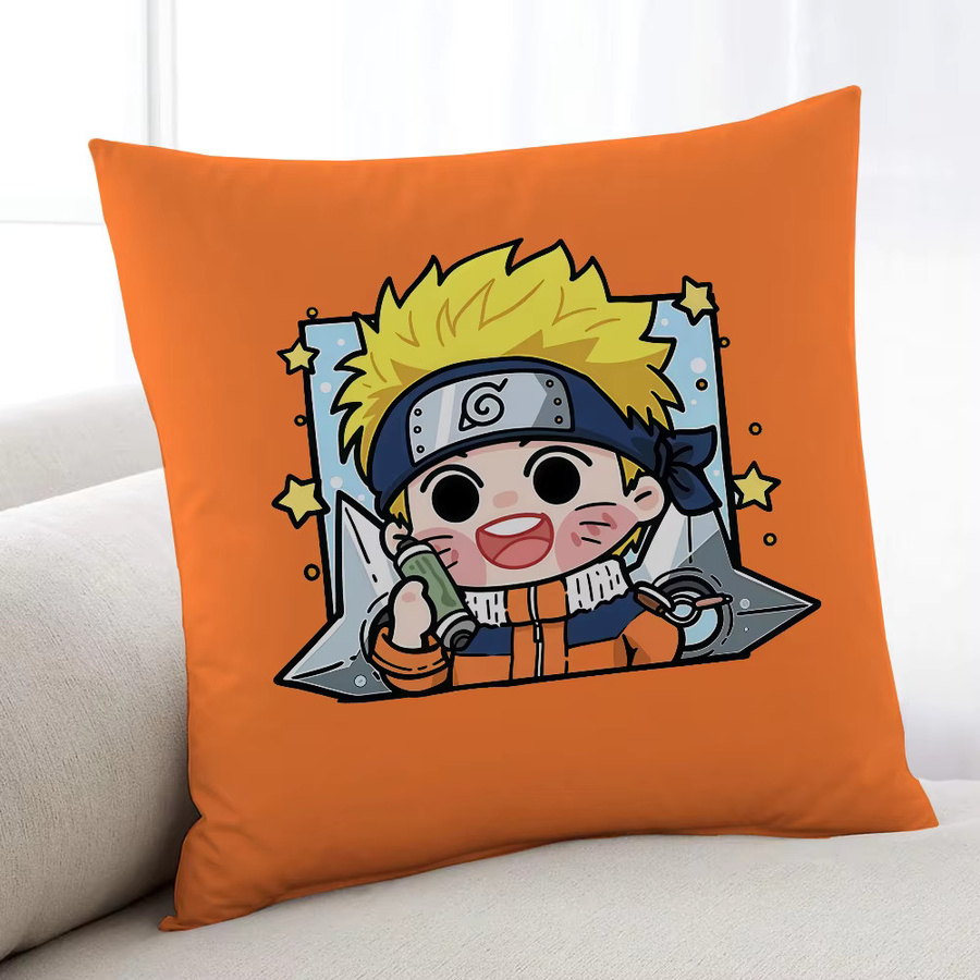 Weicher Naruto Anime Kissenbezug mit Cartoon-Design für Sofa und Bettwäsche - Bild 6