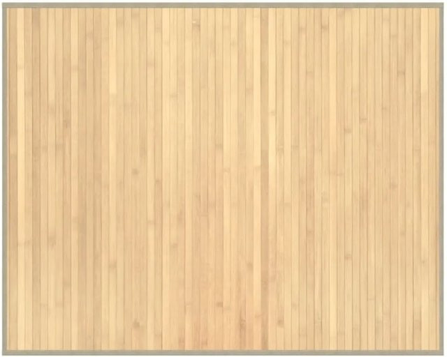 vidaXL Teppich Rechteckig aus Bambus und Polypropylen in Beige, B/T: 80 x 100 cm - Bild 1