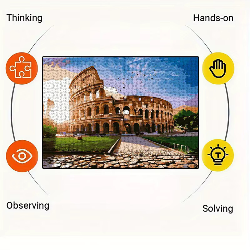 AZNM Römisches Kolosseum-Landschaftspuzzle, 1.000 Teile, ab 14 Jahren - Bild 2