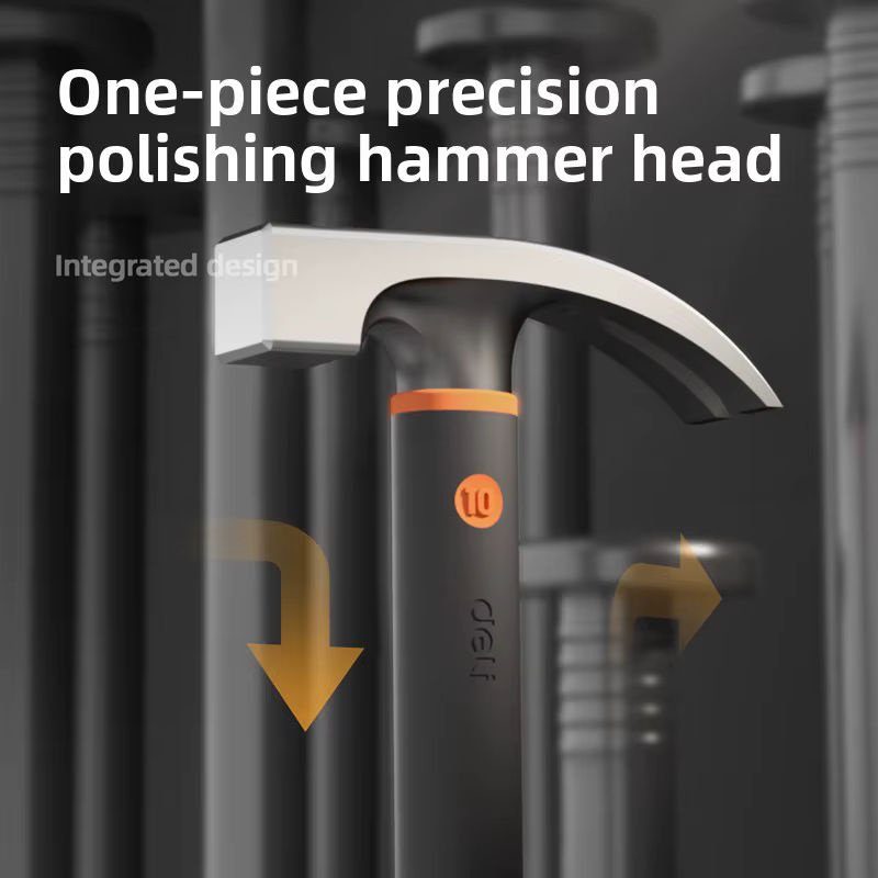 Deli Mini-Camping-Hammer mit Klauenfunktion und Stoßdämpfung, 10oz, Multifunktions-Reparaturhammer - Bild 4