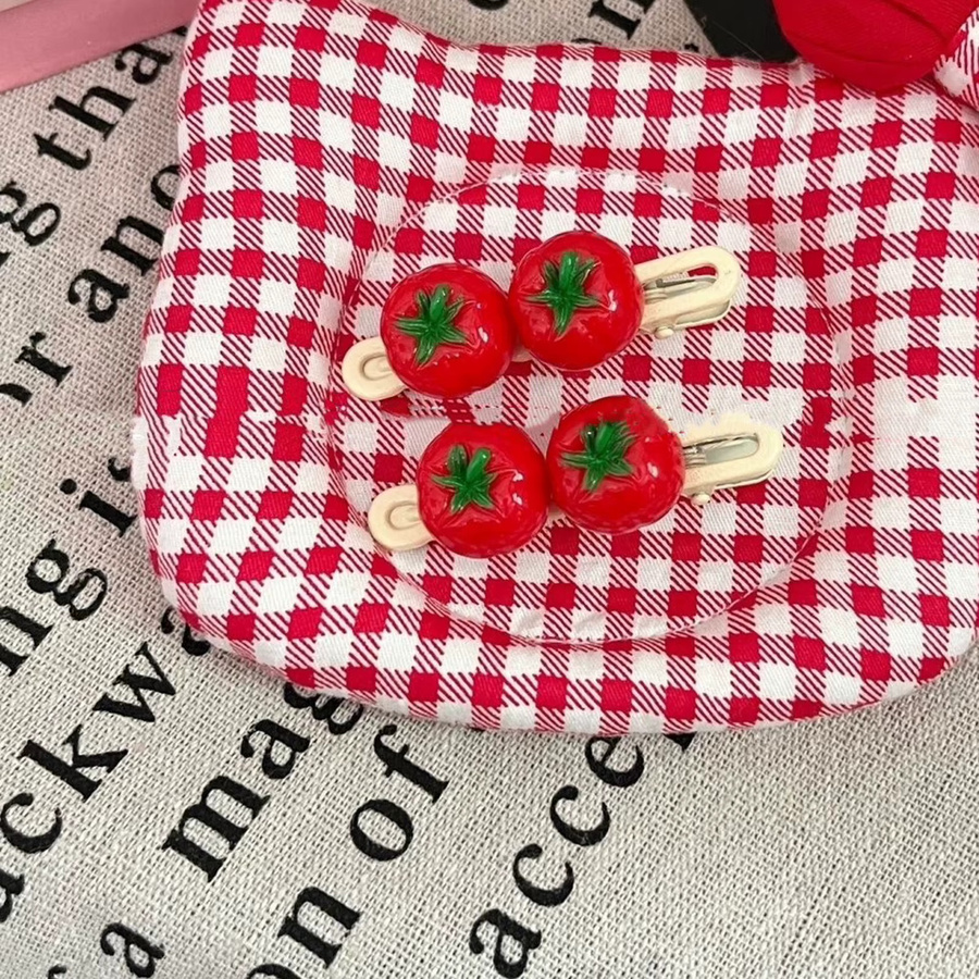 Haarnadeln Tomaten-Cartoon, 5,5 cm, Kinder und Frauen - Bild 3