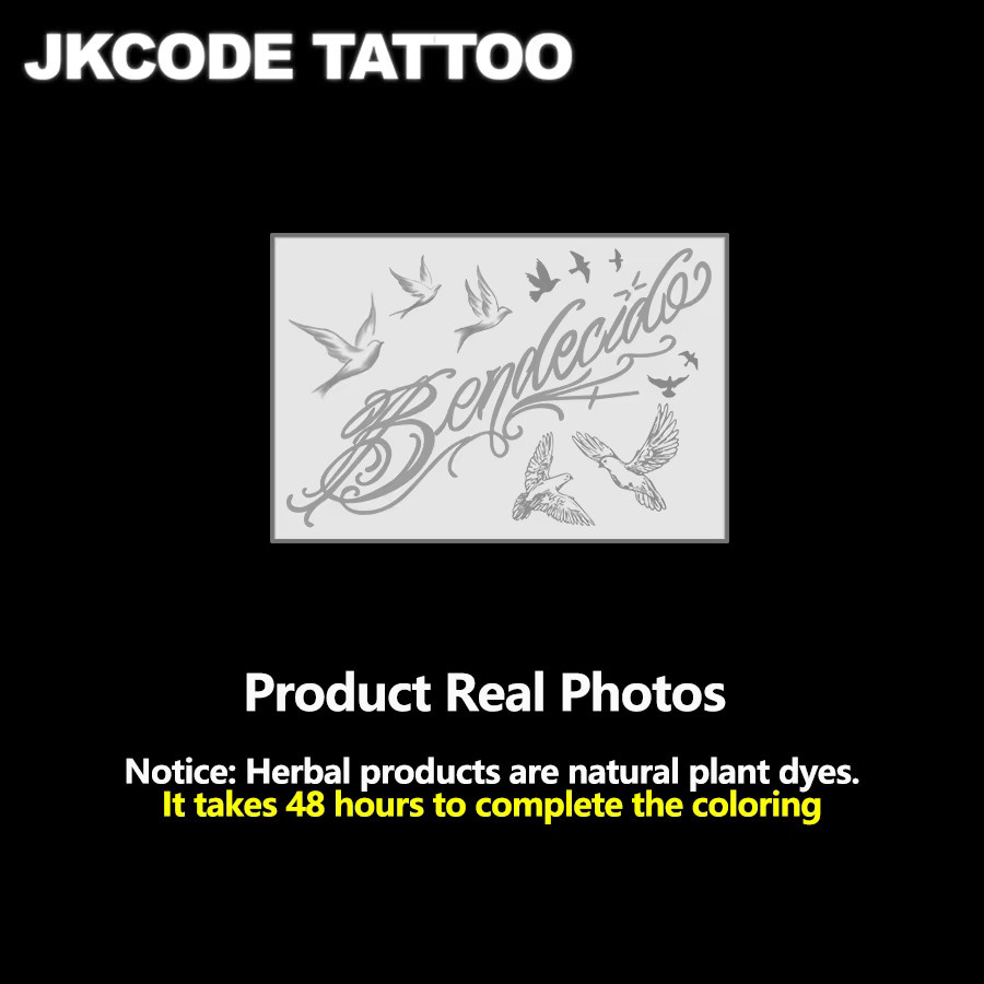 JKCODE TATTOO Temporärtattoo, Unisex - Bild 4