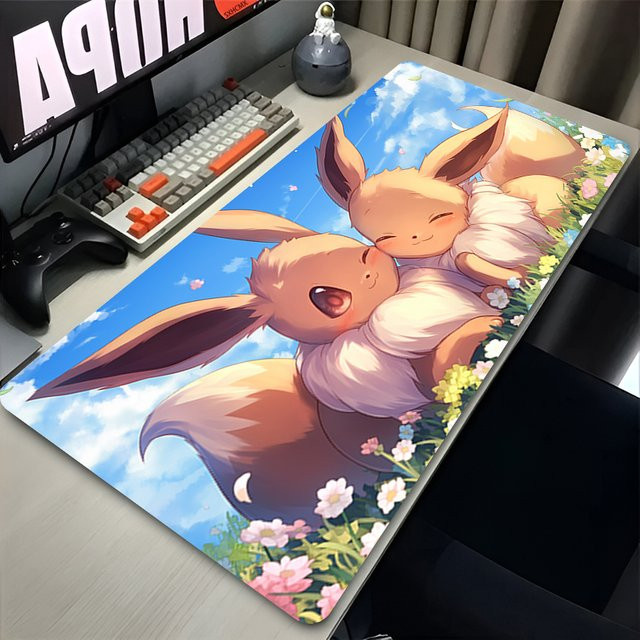 Bandai Pokémon Eevee Gaming Mauspad XXL Schreibtischunterlage Multicolour - Bild 1