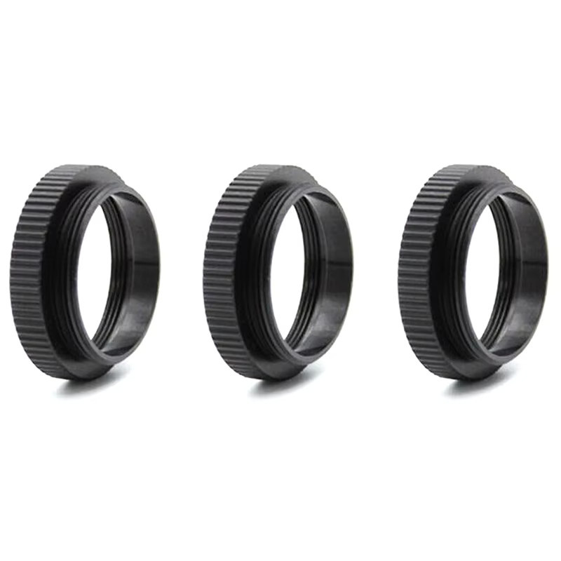 C-Mount 5mm Verlängerungsring Adapter C-CS Abstandshalter für CCTV Objektive in Schwarz - Bild 3