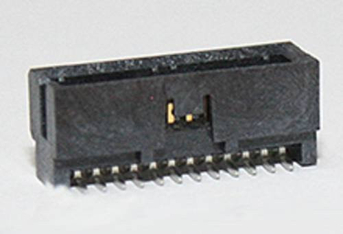 Molex Stiftgehäuse-Platine in Schwarz mit Goldkontakten, Polzahl 24, Artikelnummer 2009890024 - Bild 1