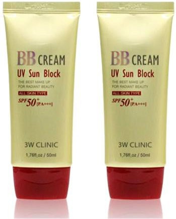 3W CLINIC UV Sun Block BB Cream, 50 ml, Gesicht - Bild 1