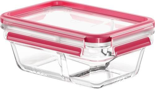 Emsa Clip & Close Aufbewahrungsbehälter aus Glas mit Deckel und Klickverschluss, Transparent, 0,8 l - Bild 1