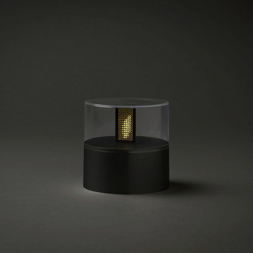Konstsmide LED Flamme Tischdeko in Schwarz aus Kunststoff B/T/H: 10 x 10 x 10 cm - Bild 2