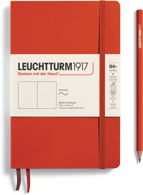 LEUCHTTURM1917 Notizbuch B6 Softcover blanko Fox Red - Bild 1