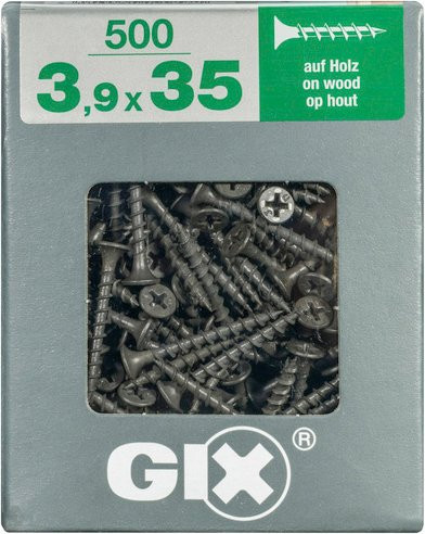 Spax Grobgewindeschraube Phillips, silberfarben, Durchmesser: 3,9 mm, Länge: 35 mm, 500 Stück - Bild 1