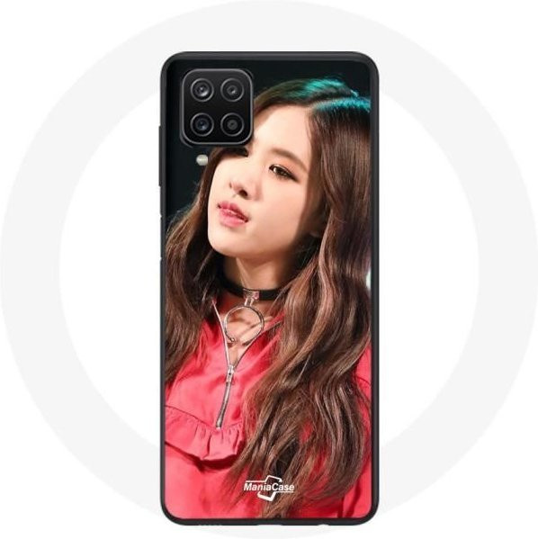 Handyhülle für Samsung Galaxy A12 in Pink und Multicolour mit Blackpink Rosé Park Chaeyoung Design - Bild 1