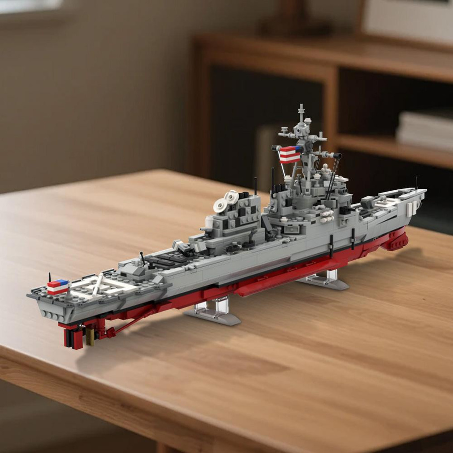 Yiran toy MOC DDG 51 Arleigh Burke - Flight I Version Baustein Schiff - Bild 3