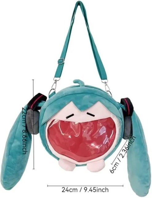 Dai Langjiao Hatsune Umhängetasche, Rucksack, Plüsch, blue - Bild 1