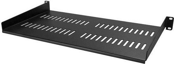 StarTech.com Belüftetes 1U Rack-Regal in Schwarz, Tiefe: 25,4 cm - Bild 1