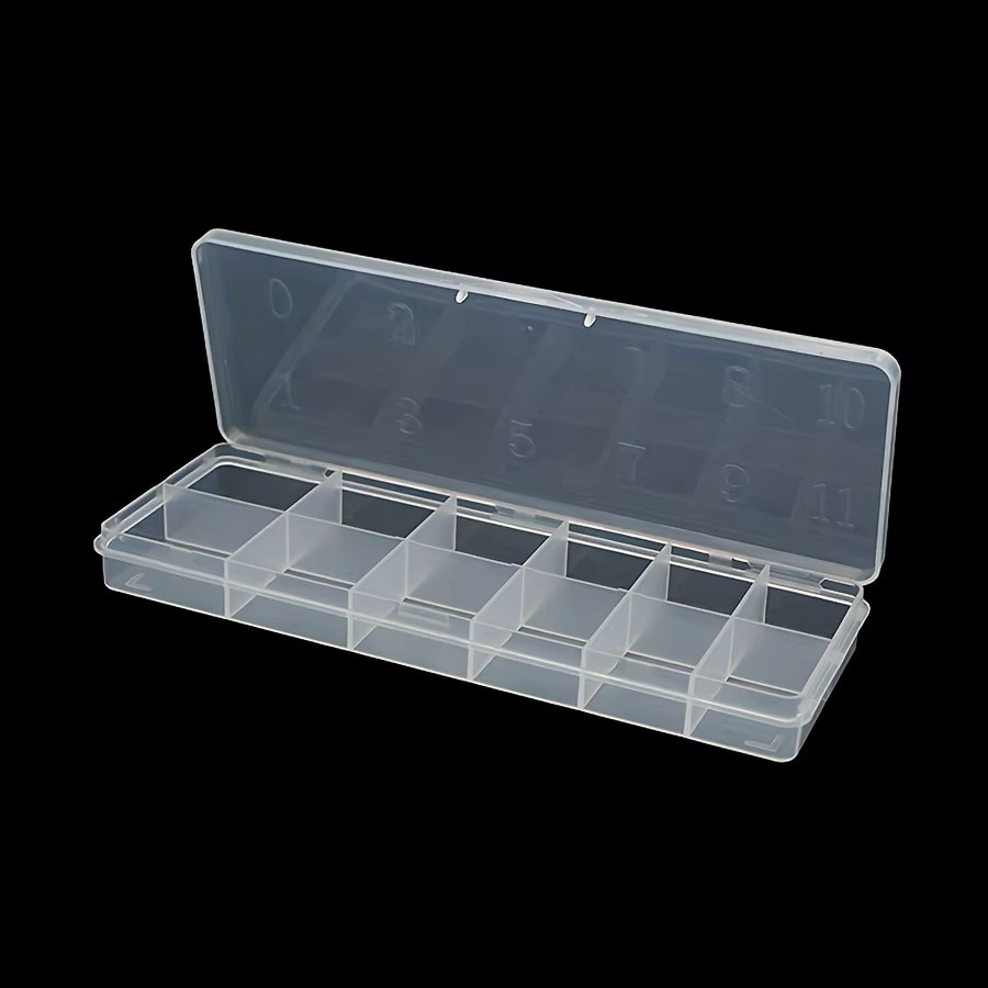 Define Beauty Aufbewahrungsbox aus Kunststoff, 12 Fächer, transparent - Bild 2