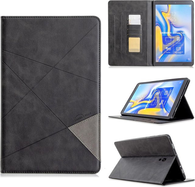 Samsung Galaxy Tab A 10,5 Zoll (2018) Business-Folio-Cover aus PU-Leder mit Kartenfach, Schwarz - Bild 1