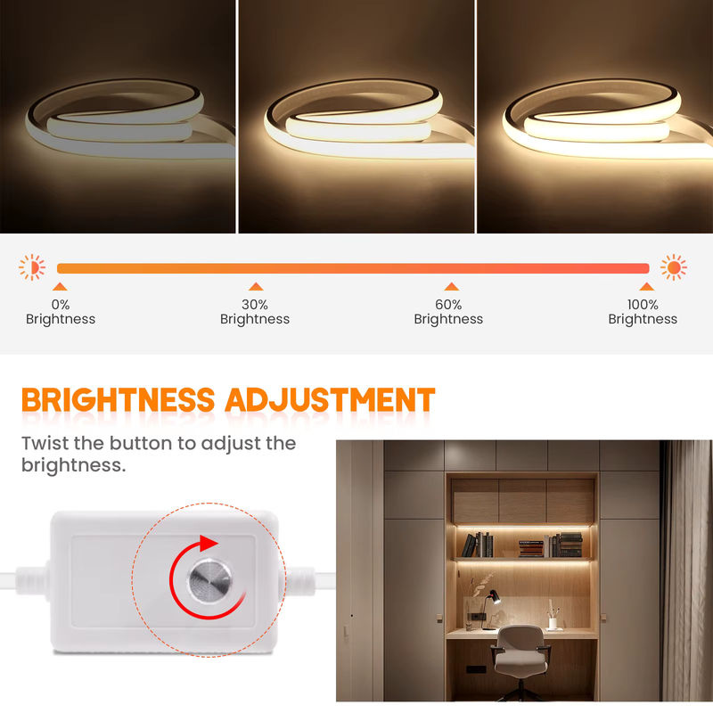 Tuya Smart COB LED Streifen Natural White 220V, Wasserdichter LED Neon Streifen mit Bluetooth und Wifi Steuerung, Dimmbar via Fernbedienung oder Touch, 240 cm - Bild 3